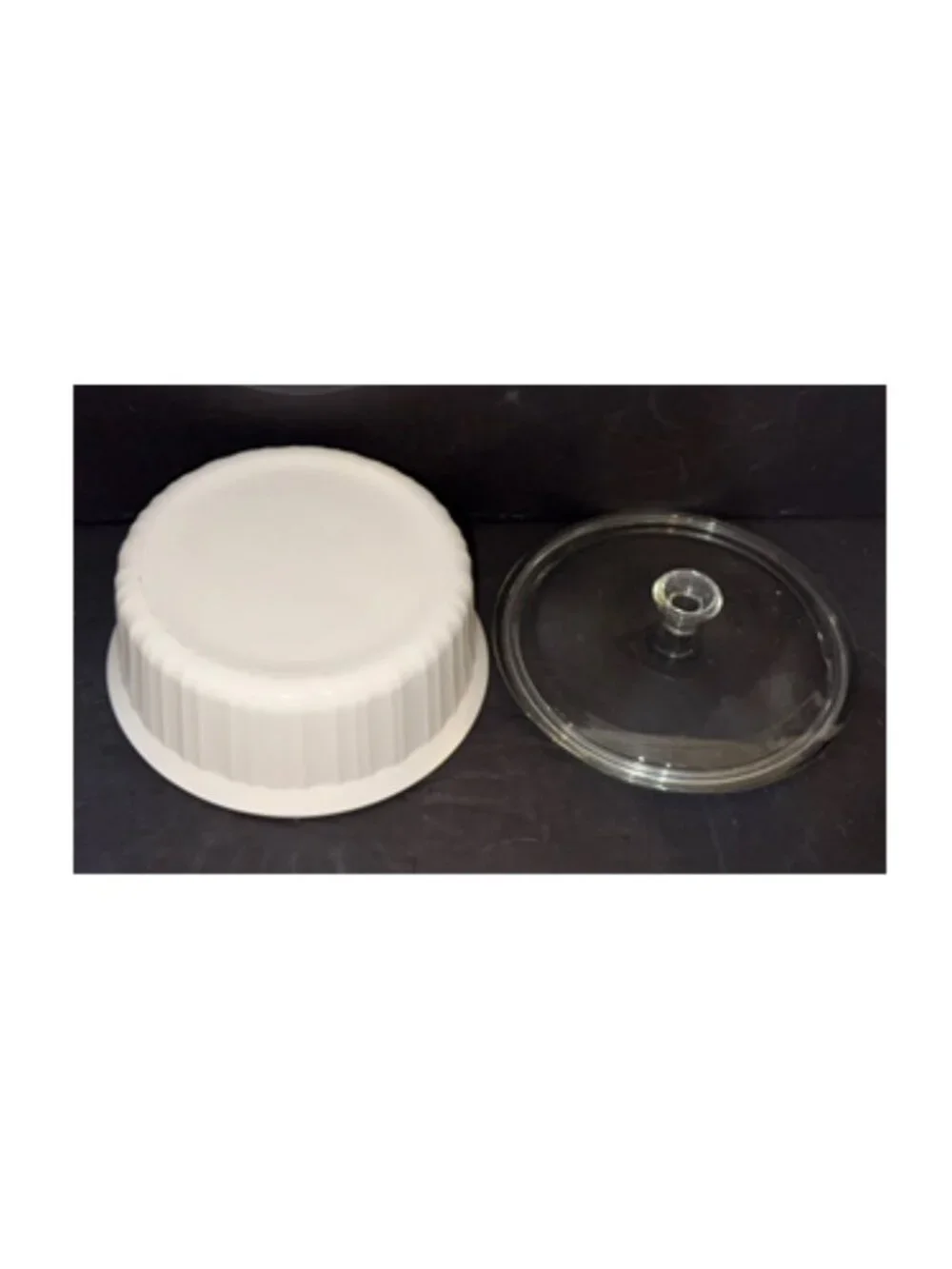 Corning Ware French White Round 1.6L Dish F-5-B w/ Pyrex Glass Lid